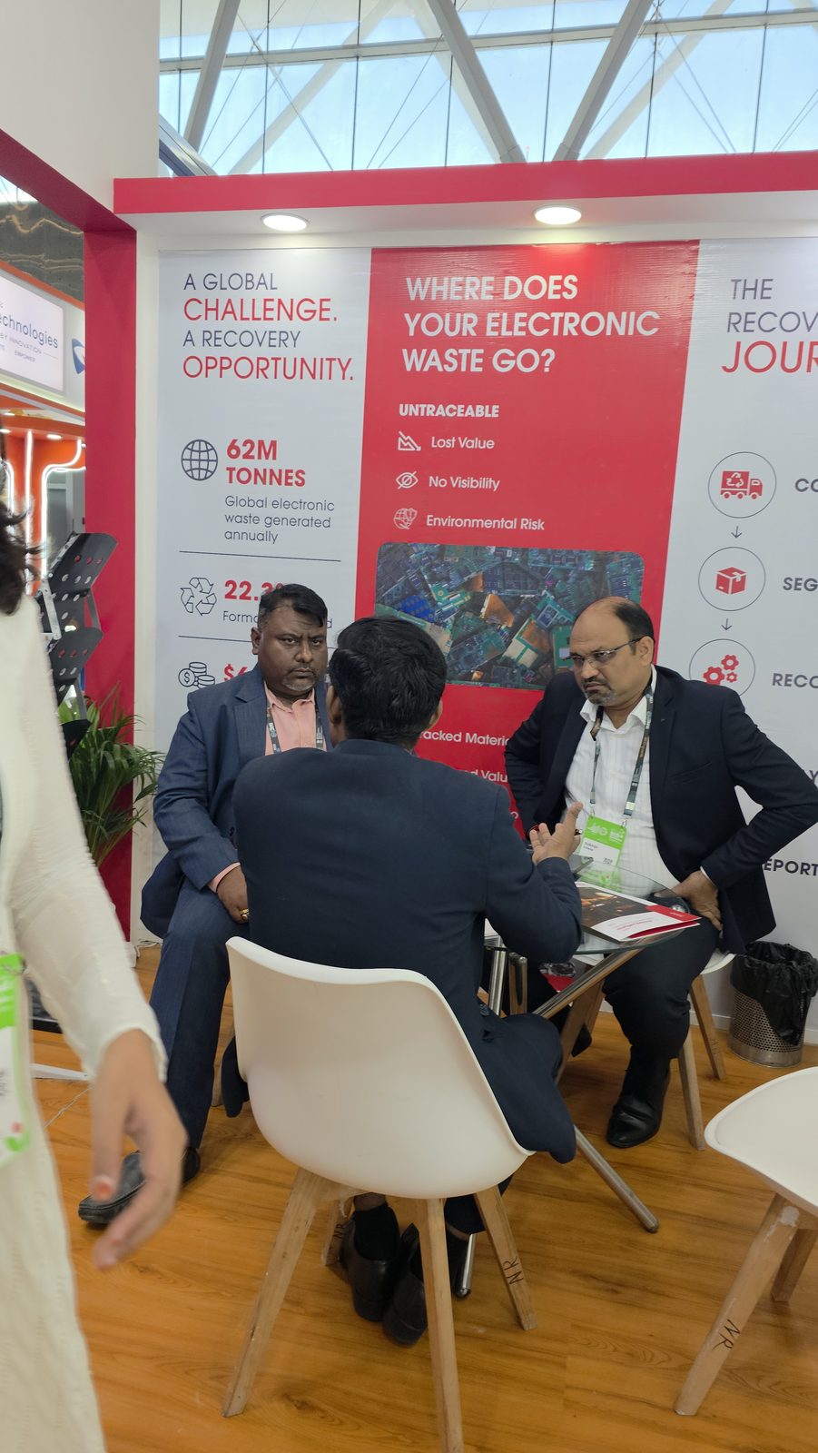 A meeting on where electronic waste goes, at IMC 2026.