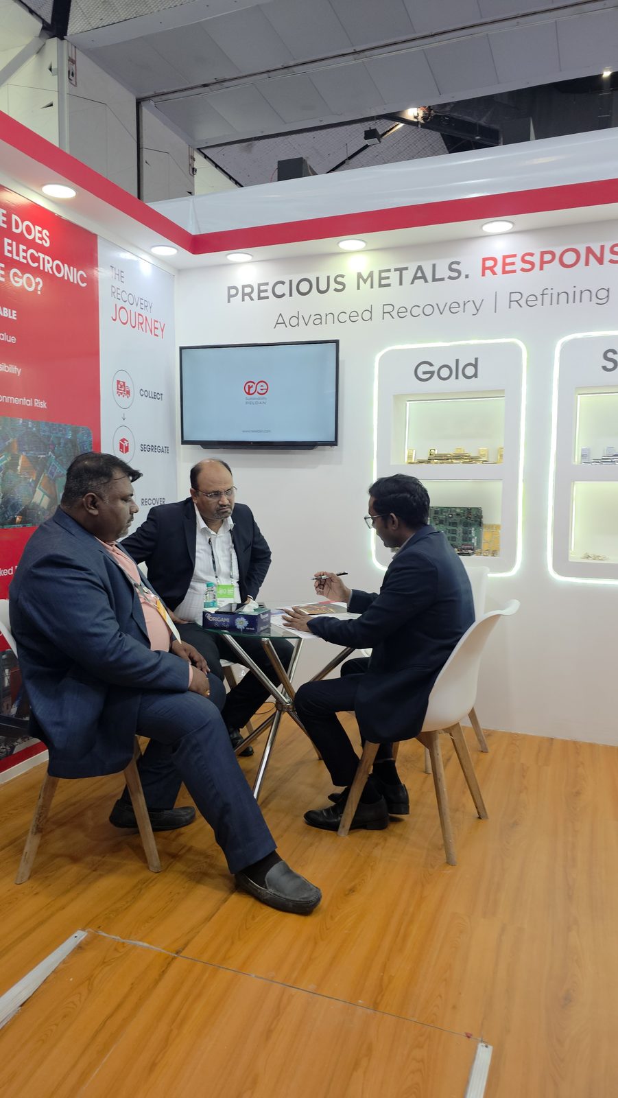 A sit-down talk on precious metals recovered from e-waste.