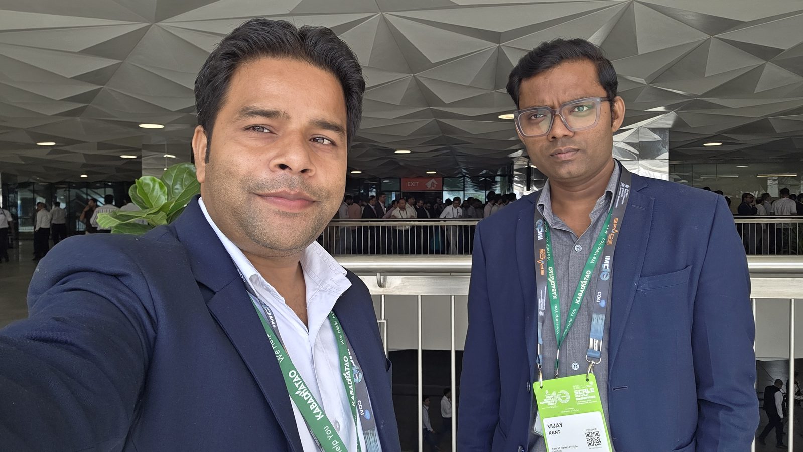 Kabad Hatao team outside the IMC venue.