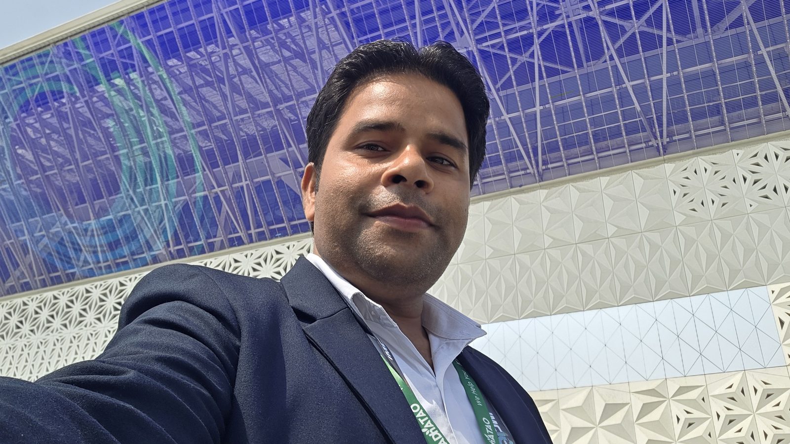 The team walking into India Mobile Congress.