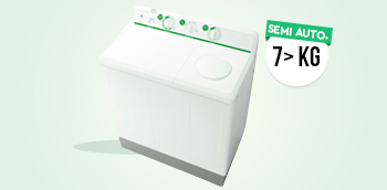 Semiautomatics Washing Machine  > 7 Kg